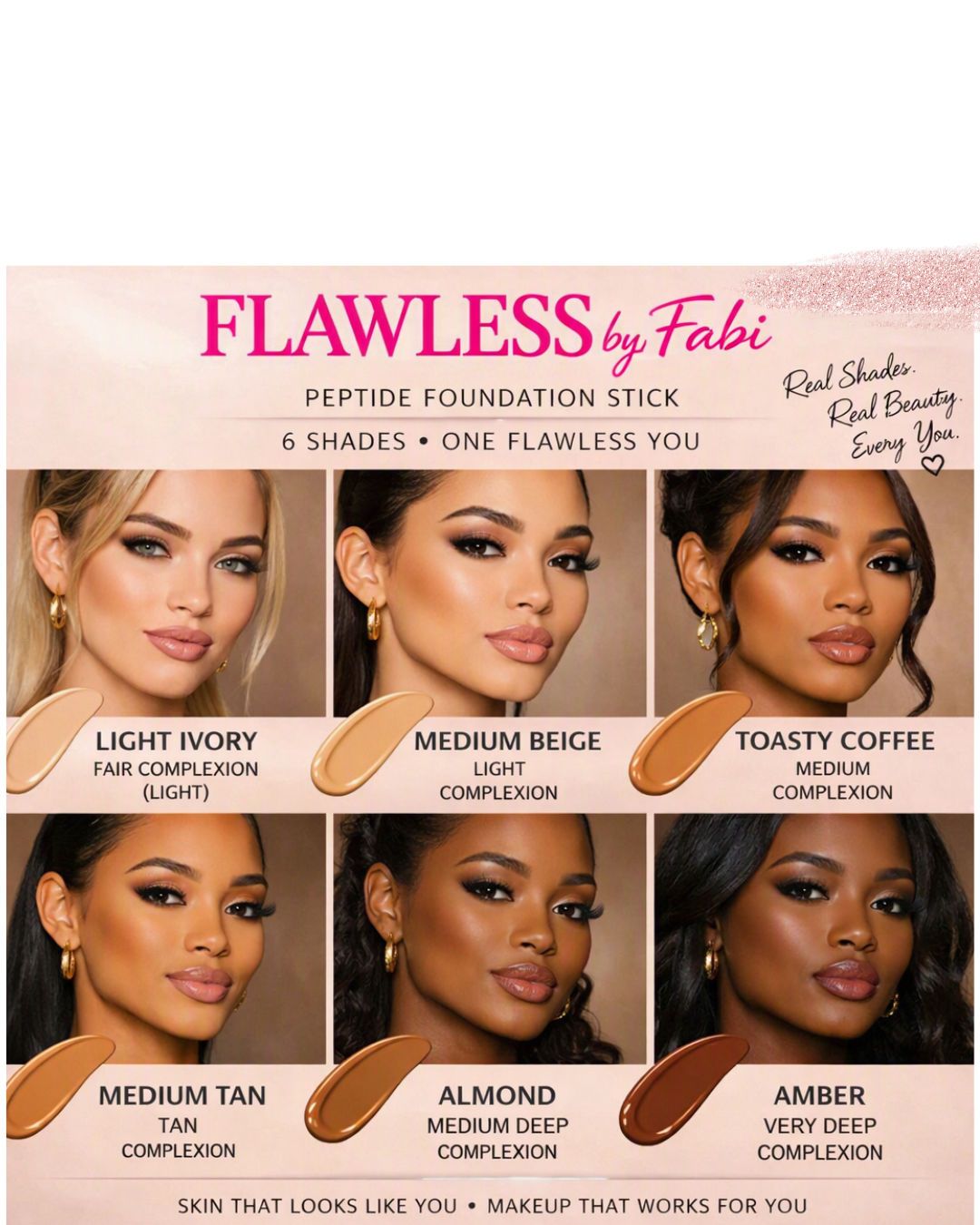 Peptide Foundation Stick-Almond